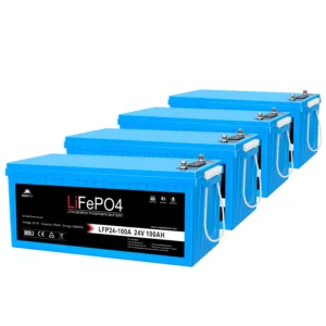100AH LIFEPO4 DEEP CYCLE LITHIUM BATTERY BLUETOOTH / 4 X 24V SELF-HEATING / IP65