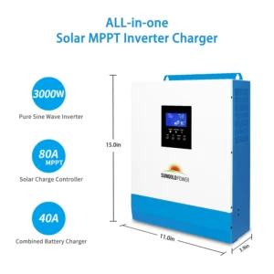 3000 WATT 24V SOLAR INVERTER CHARGER