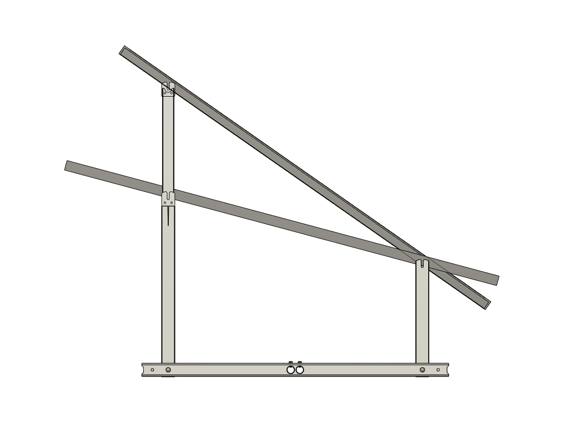 IntegraRack IR-35A Solar Panel Ground Mount Bracket – Adjustable Angle Individual Frame - Image 4