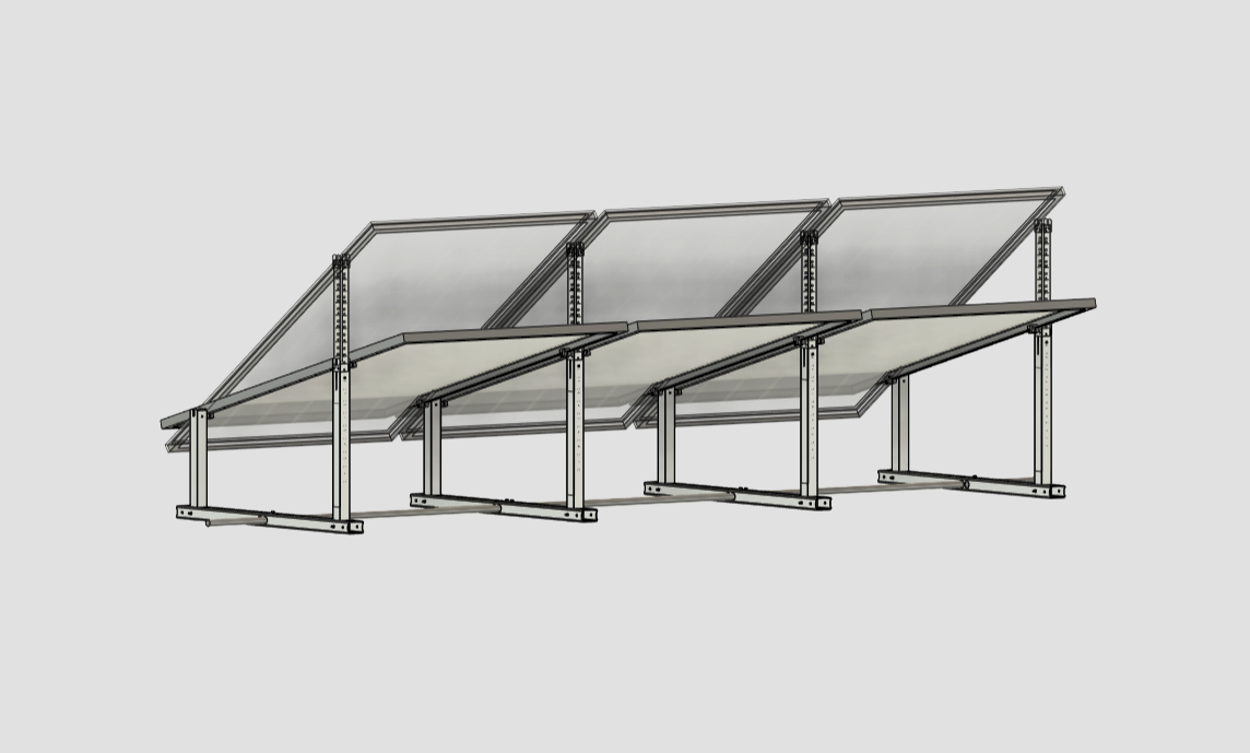 IntegraRack IR-35A Solar Panel Ground Mount Bracket – Adjustable Angle Individual Frame - Image 2
