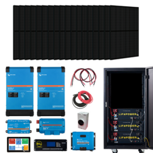 Complete Off-Grid Solar Kit - 4,800W 120/240V Output 48VDC 15.36kWh EG4 Lithium Powerwall 48VDC + 5,460 Watts of Solar PV KIT-V0000
